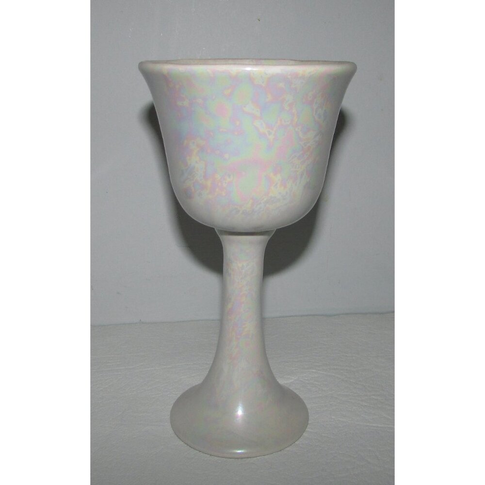 Hand-made Pearlized Ceramic Goblets - Set of 12